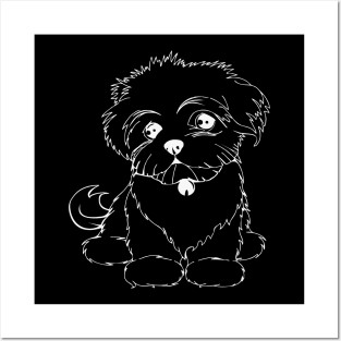 cute poodle Posters and Art
